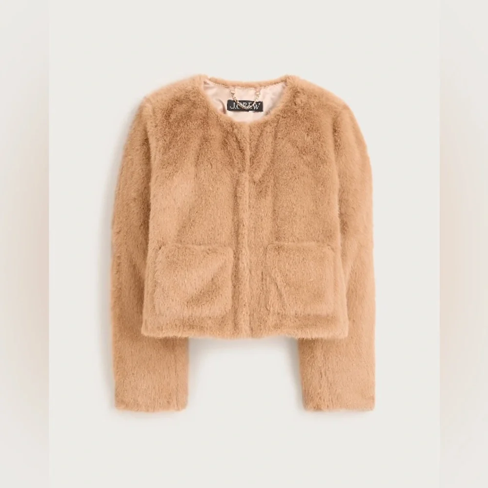 J.Crew Faux-fur lady jacket CP691